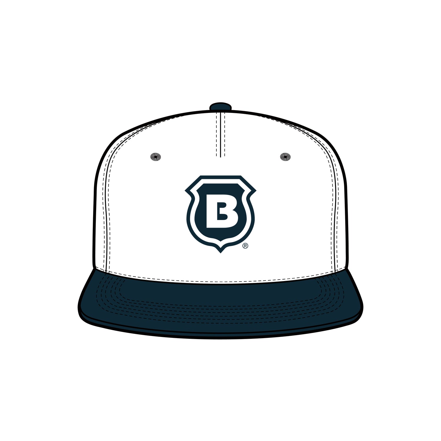 TWO TONE B LOGO HAT