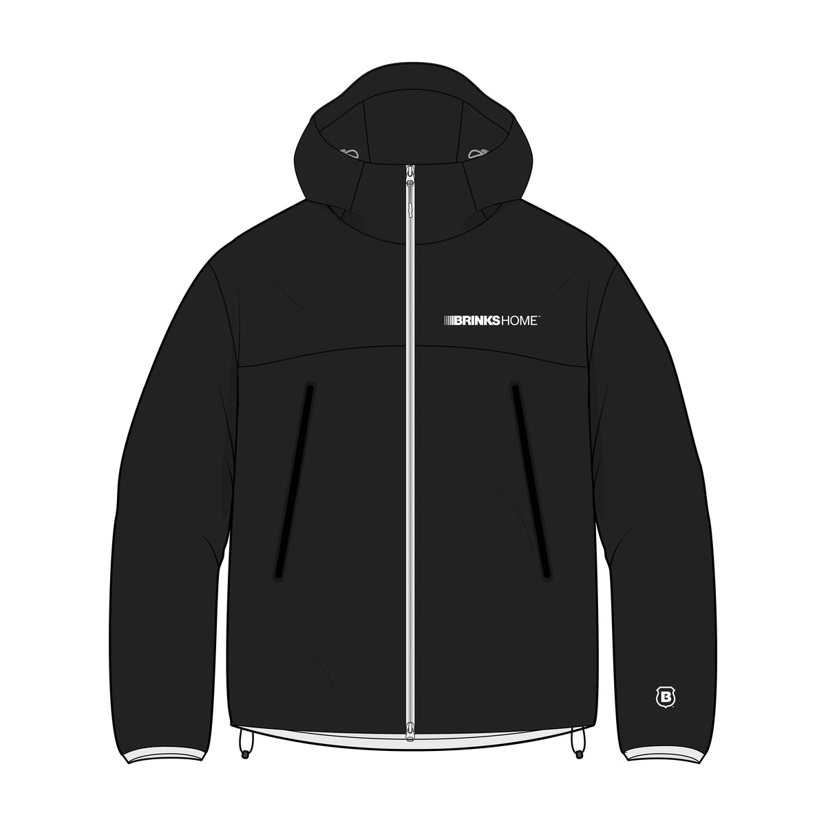 BLACK - RAIN JACKET
