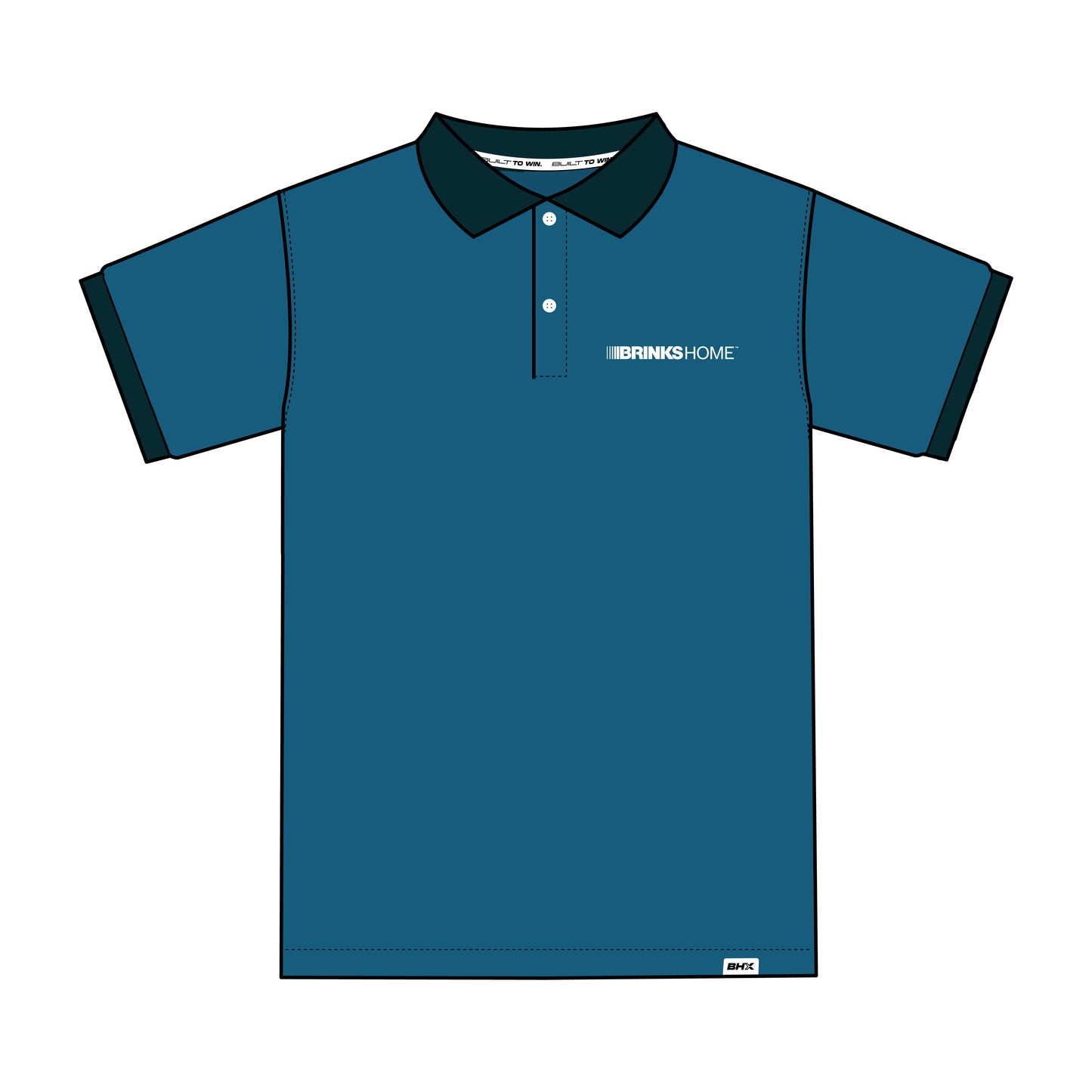TWO TONE BLUE - SHORT SLEEVE POLO