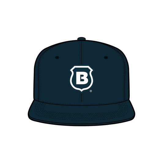 NAVY B SHIELD LOGO HAT