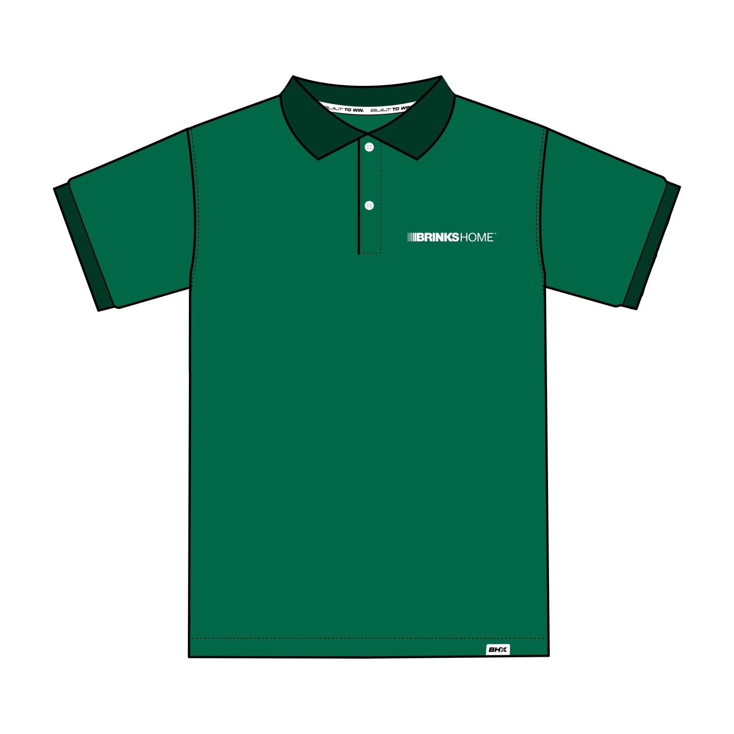 TWO TONE GREEN - SHORT SLEEVE POLO