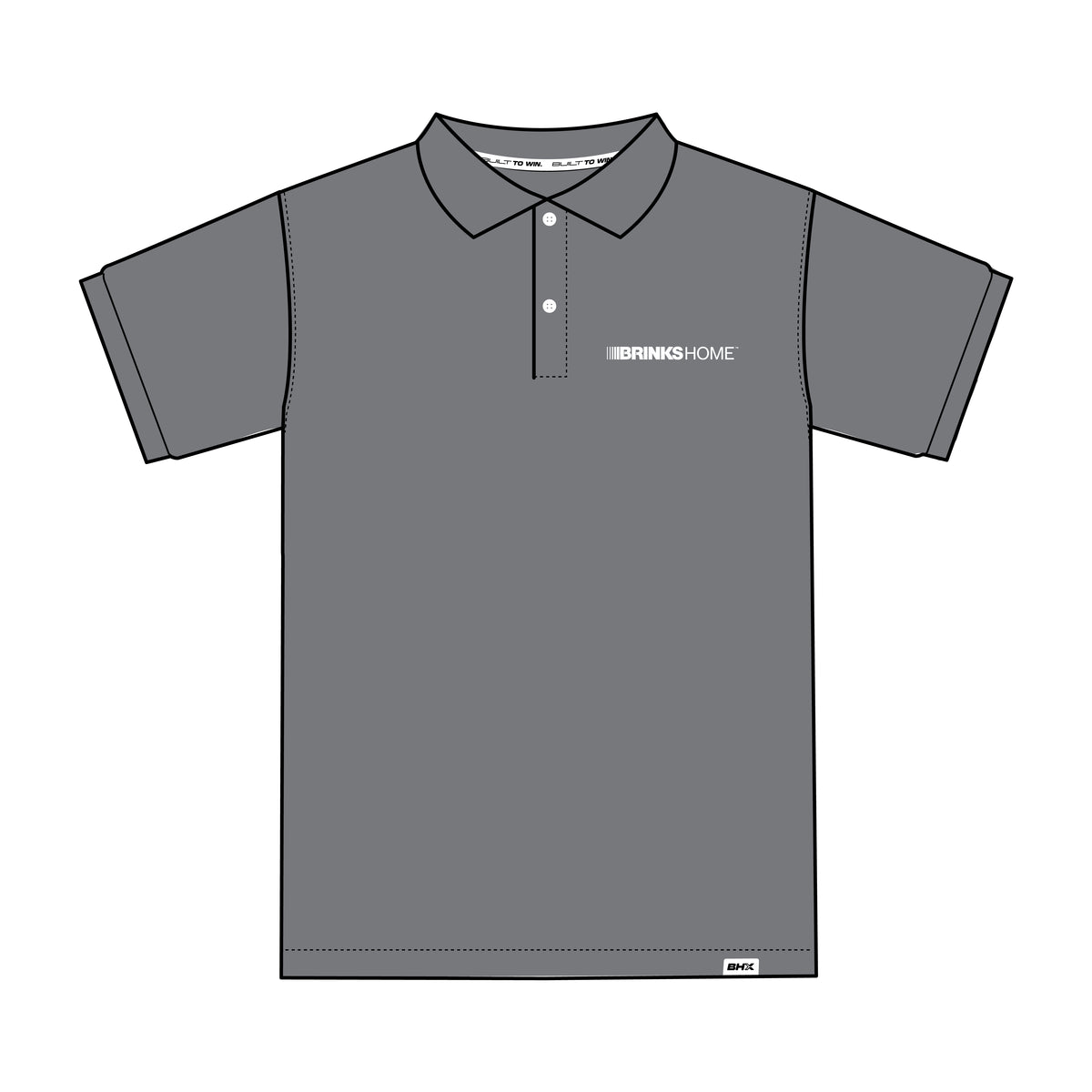 GREY - SHORT SLEEVE POLO